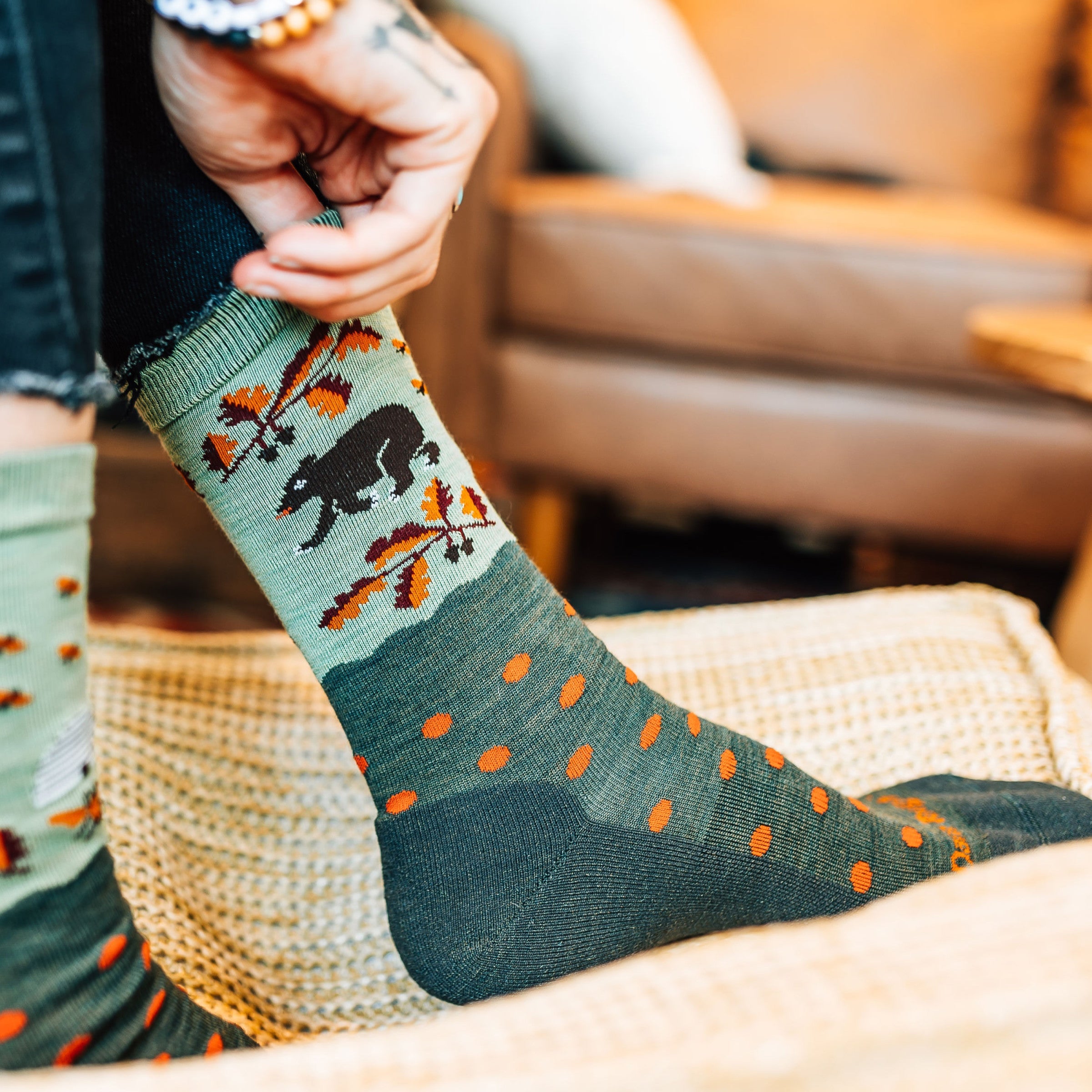 Women's Wild Life Crew Lightweight Lifestyle Socks