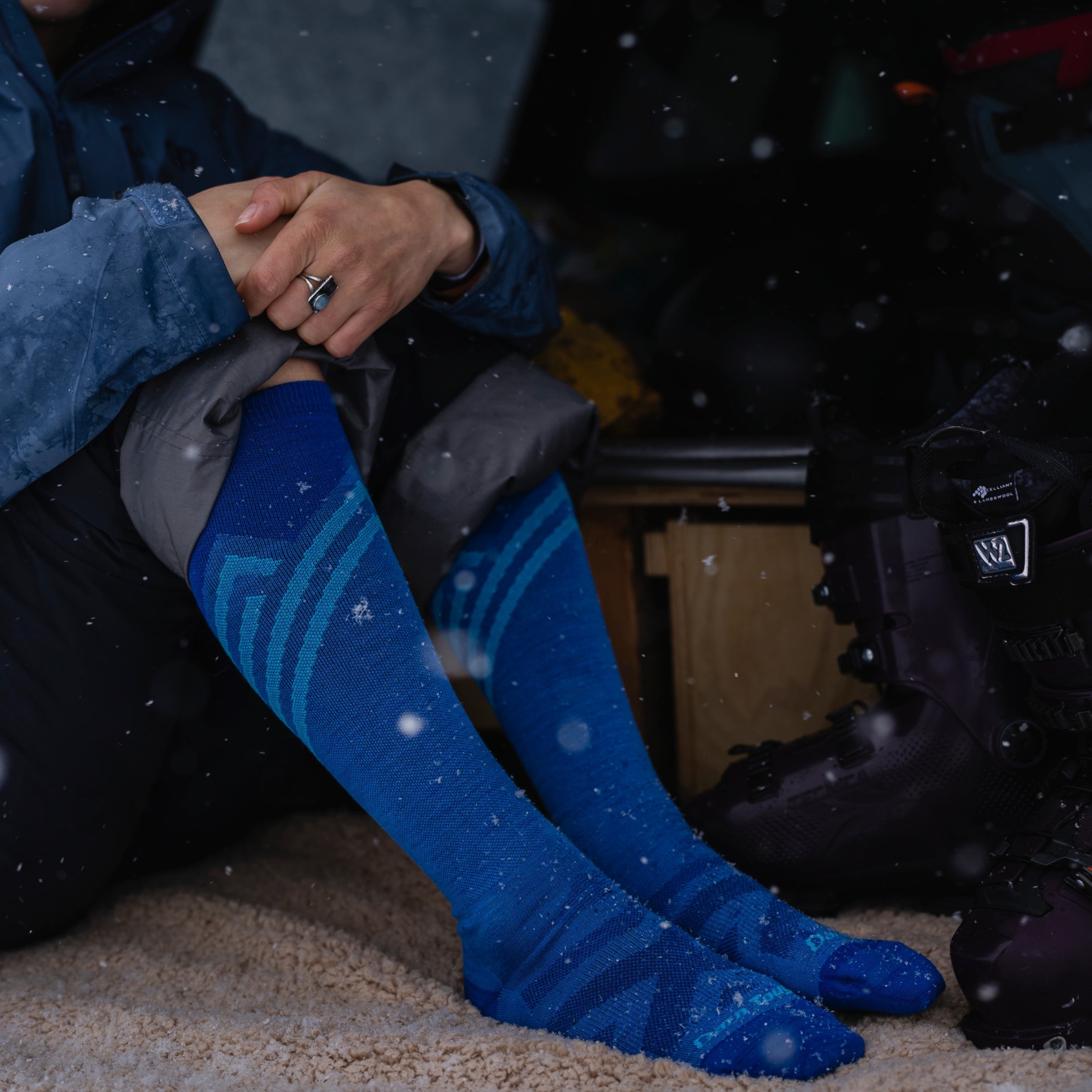 Women's Peaks Over-The-Calf  Ultra-Lightweight Ski & Snowboard Sock-Last Chance