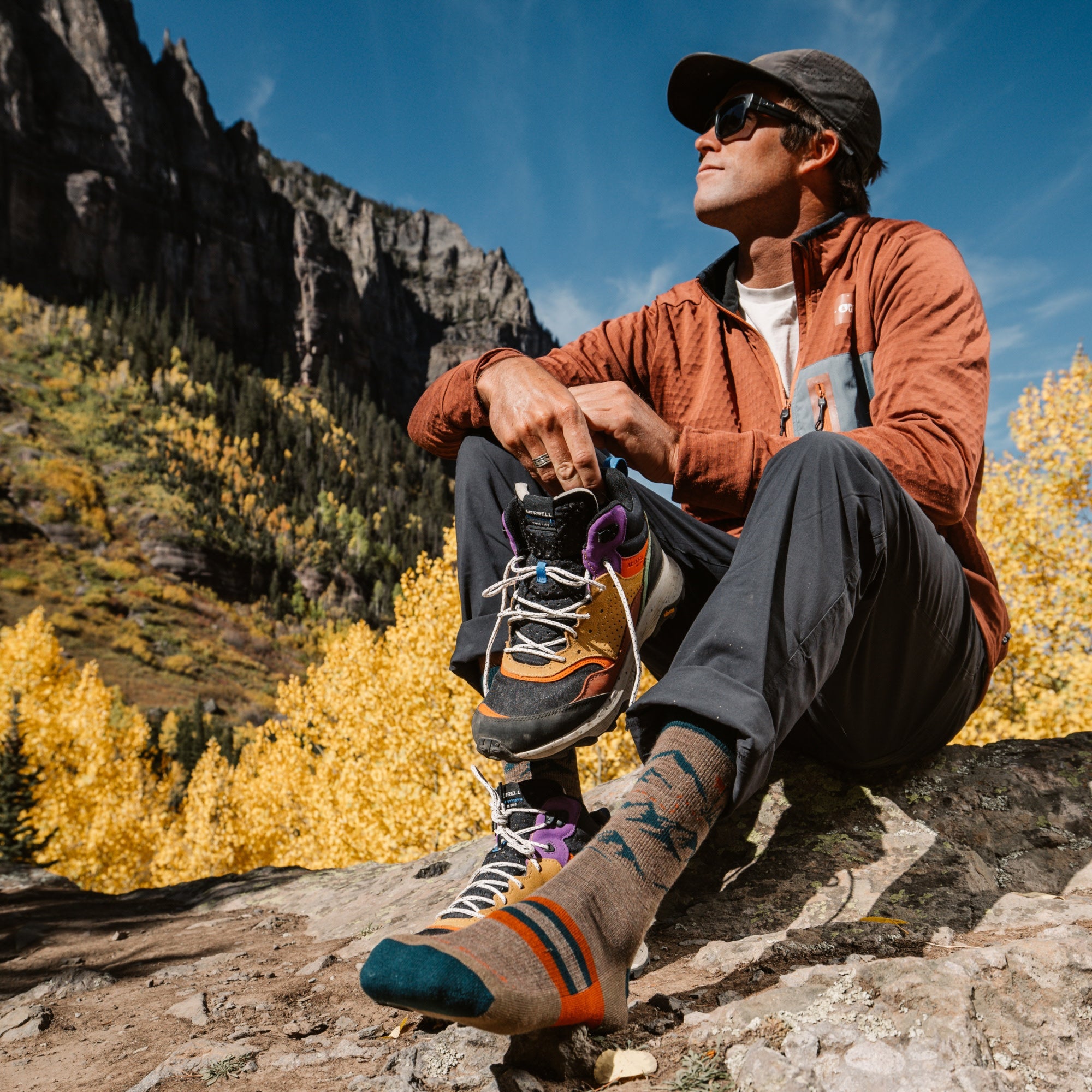 Men's Hike Hike Hut Micro Crew Midweight Hiking Socks-Last Chance