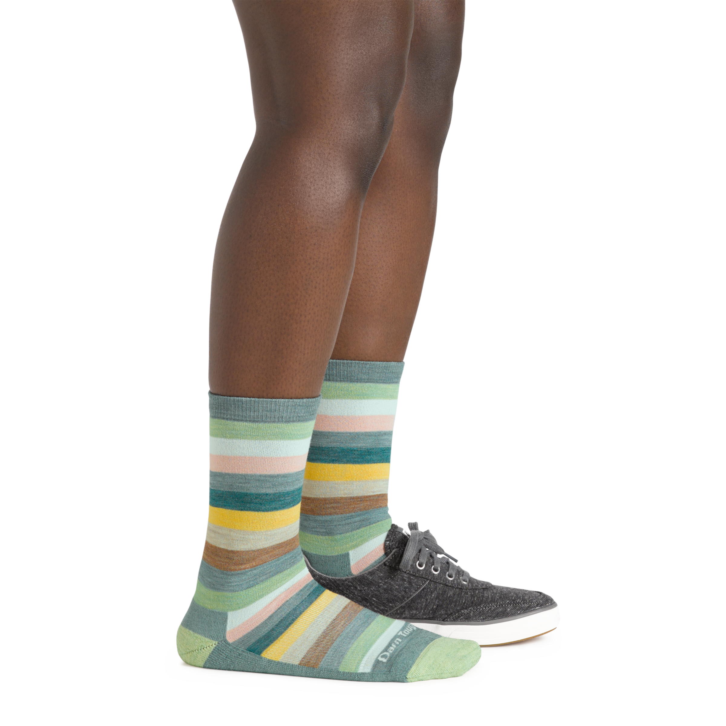 Women's Mystic Stripe Crew Lightweight Lifestyle Socks