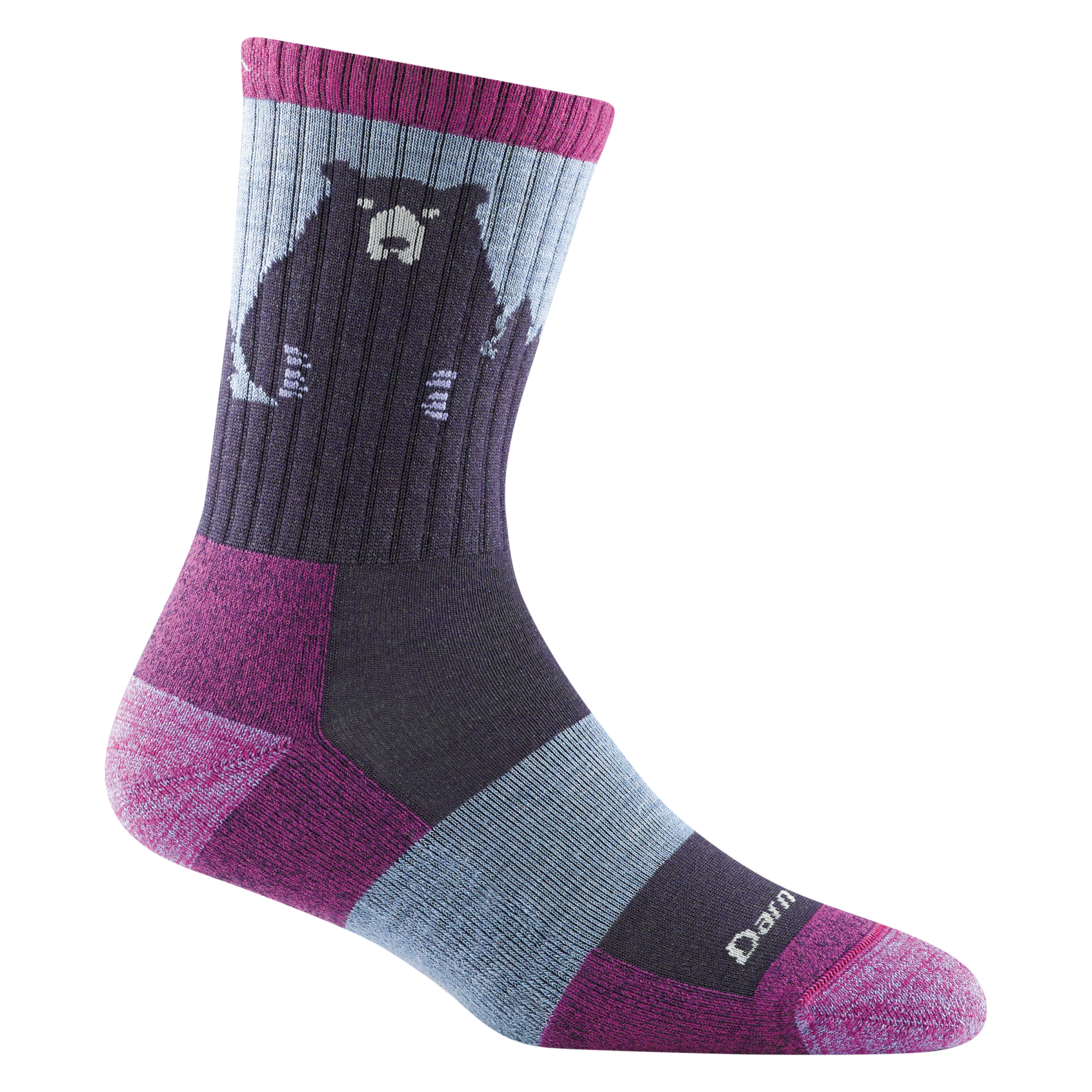 Women's Bear Town Micro Crew Lightweight Hiking Socks