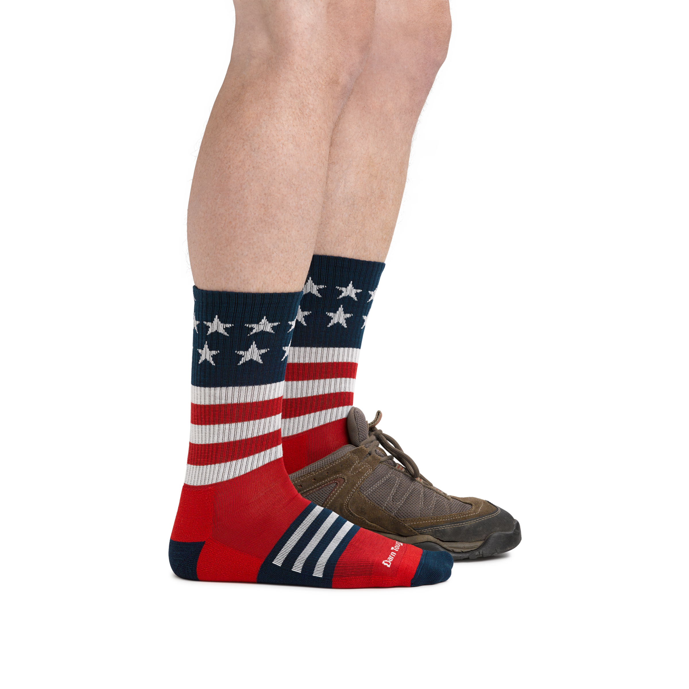 Men's Captain Stripe Micro Crew Lightweight Hiking Socks