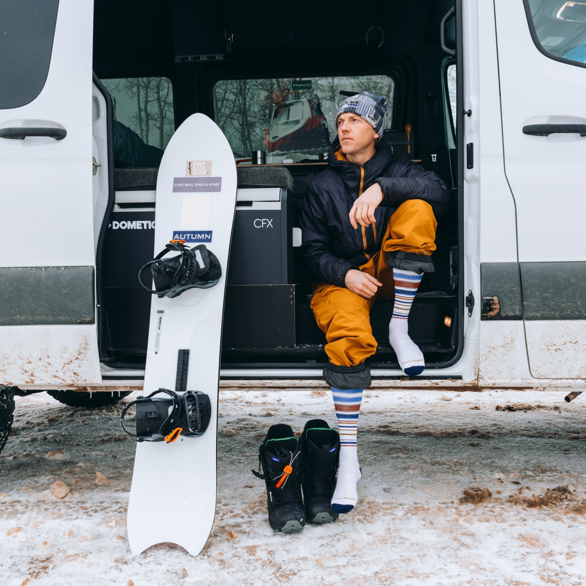 Men's Snowpack Over-the-Calf Midweight Ski & Snowboard Socks