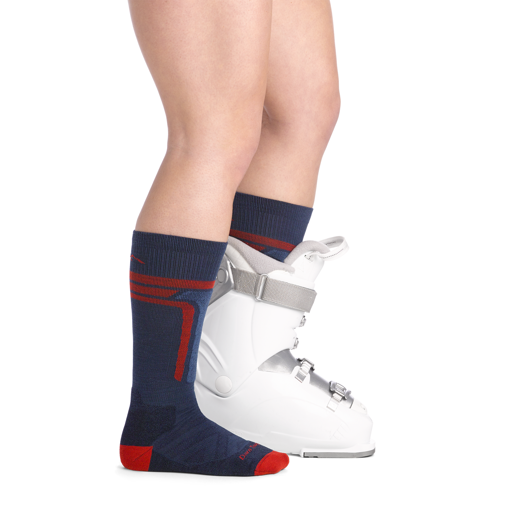 Kids T-Bar Over-the-Calf Midweight Ski & Snowboard Socks