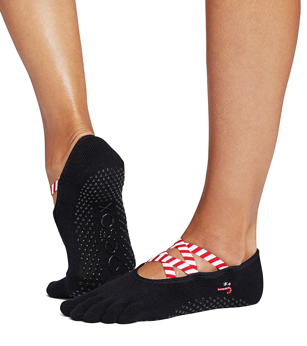 Toesox Elle Full-Toe Yoga Grip Socks