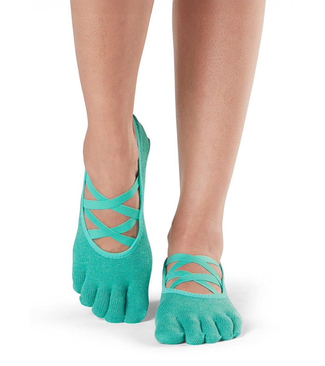 Toesox Elle Full-Toe Yoga Grip Socks