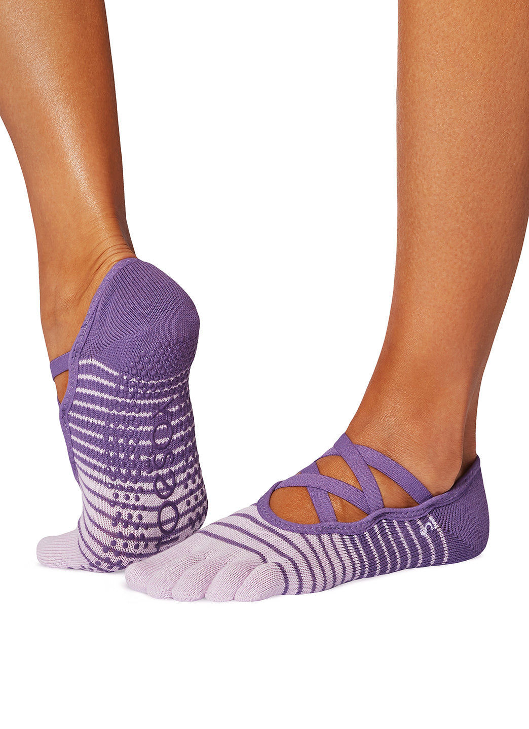 Toesox Elle Full-Toe Yoga Grip Socks