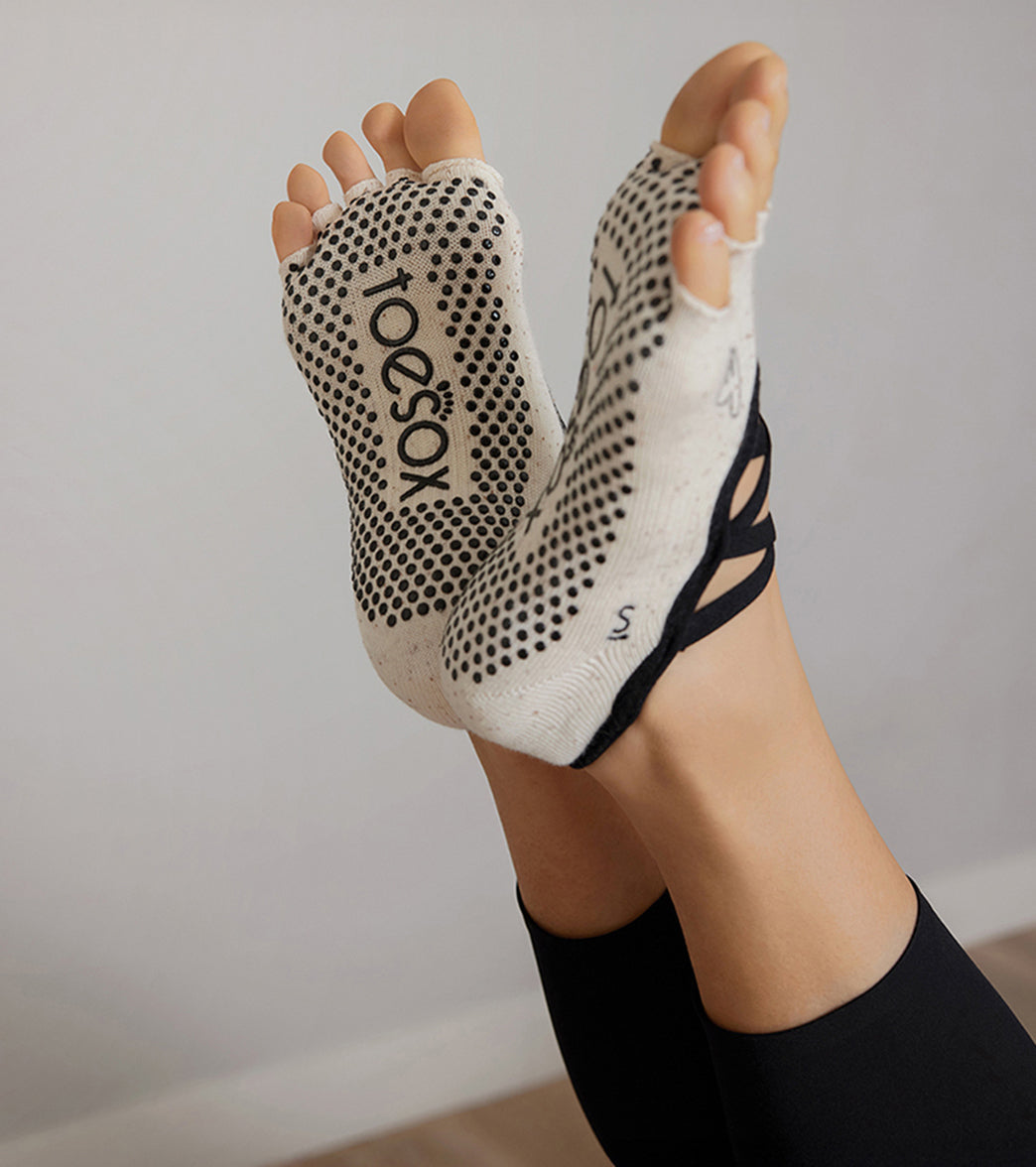 Toesox Elle Half-Toe Yoga Grip Socks