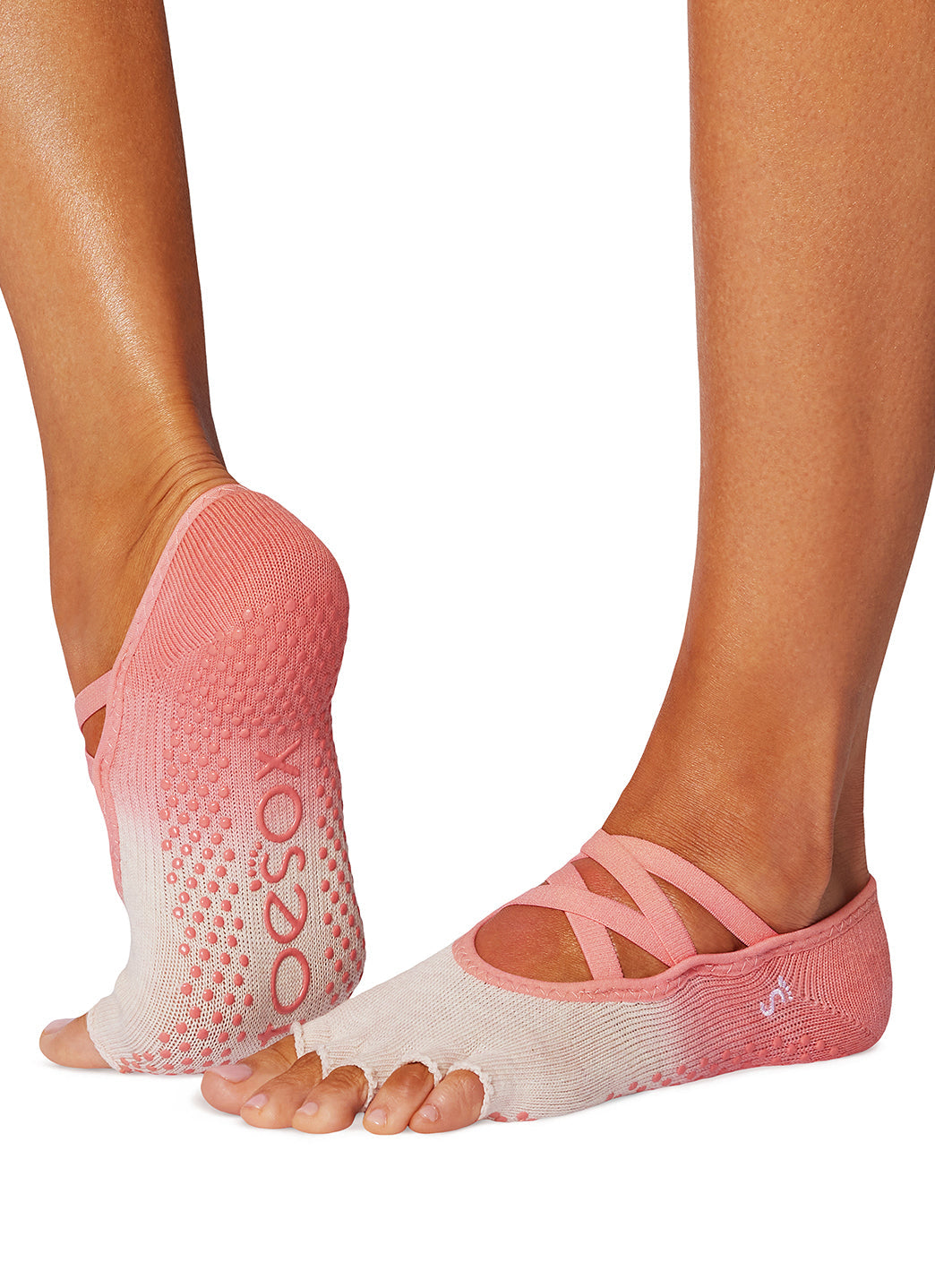 Toesox Elle Half-Toe Yoga Grip Socks