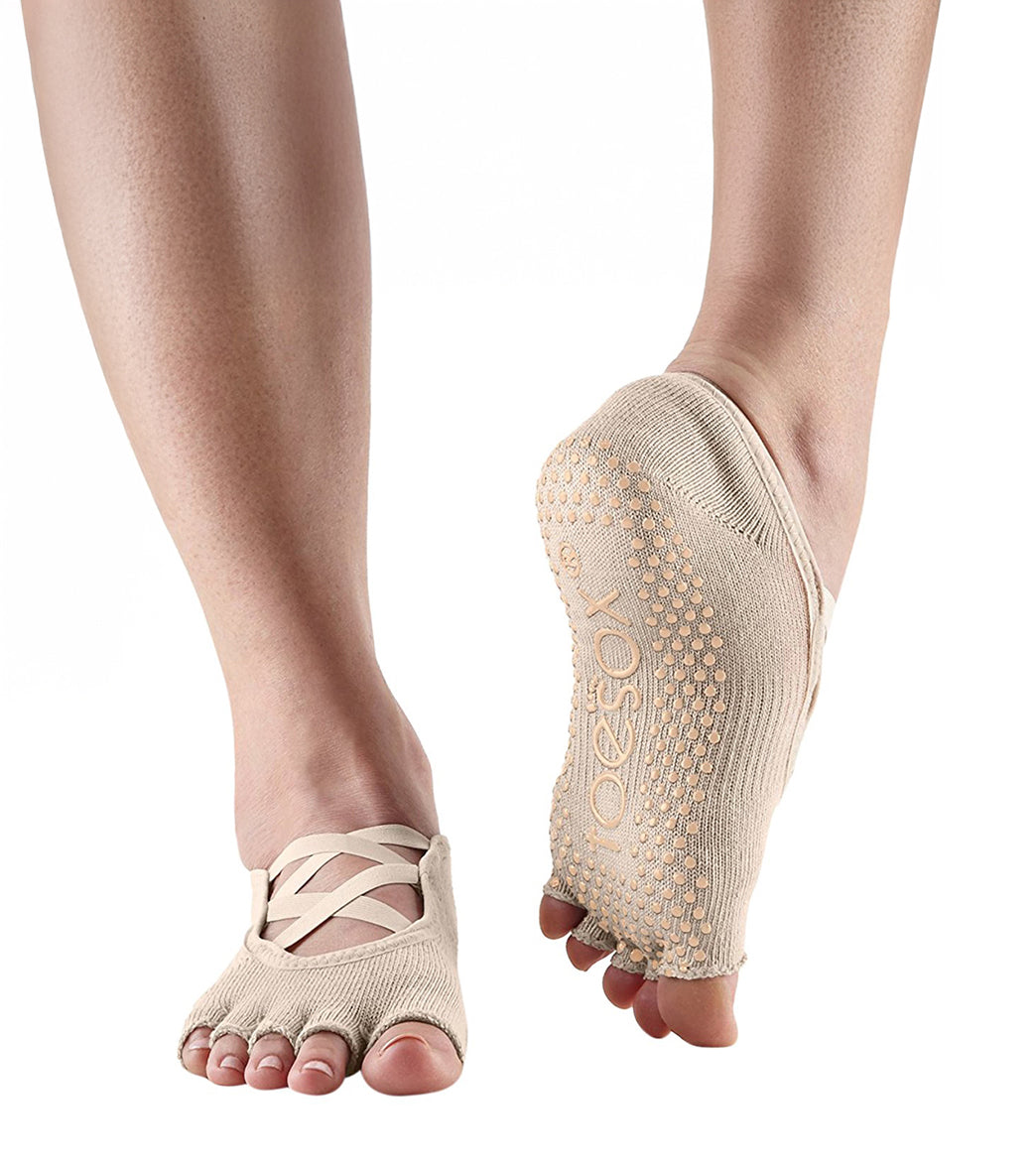 Toesox Elle Half-Toe Yoga Grip Socks