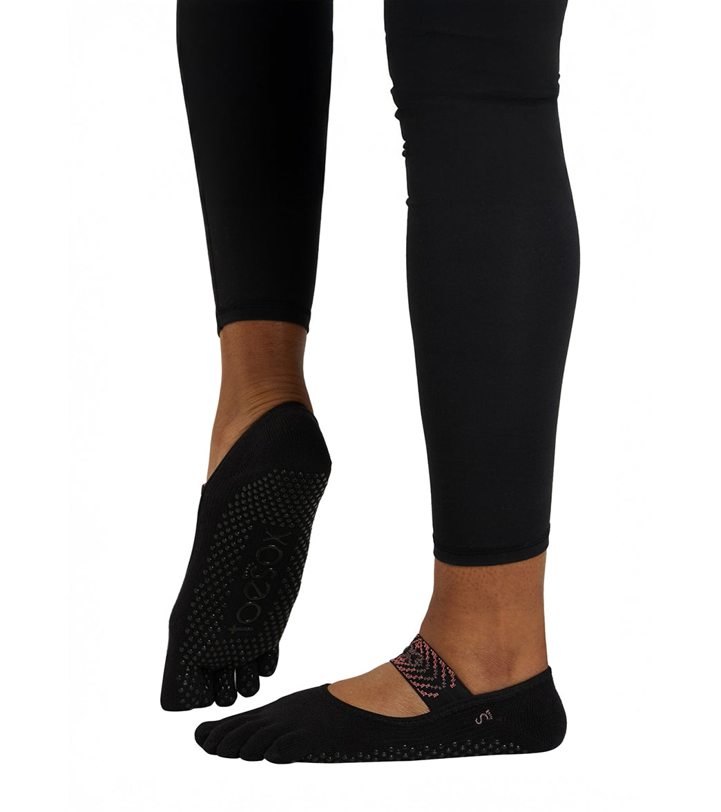 Toesox Organic Mia Grip Full Toe Socks