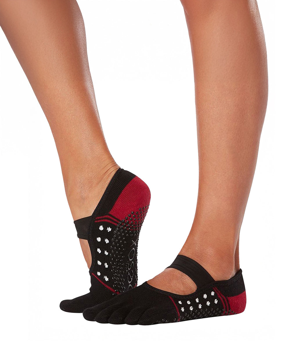 Toesox Organic Mia Grip Full Toe Socks