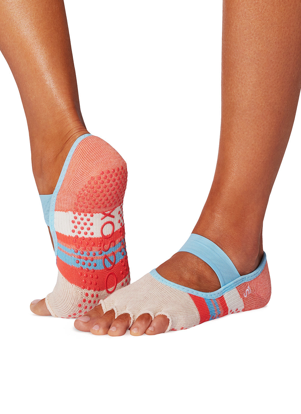 Toesox Mia Grip Half Toe Socks