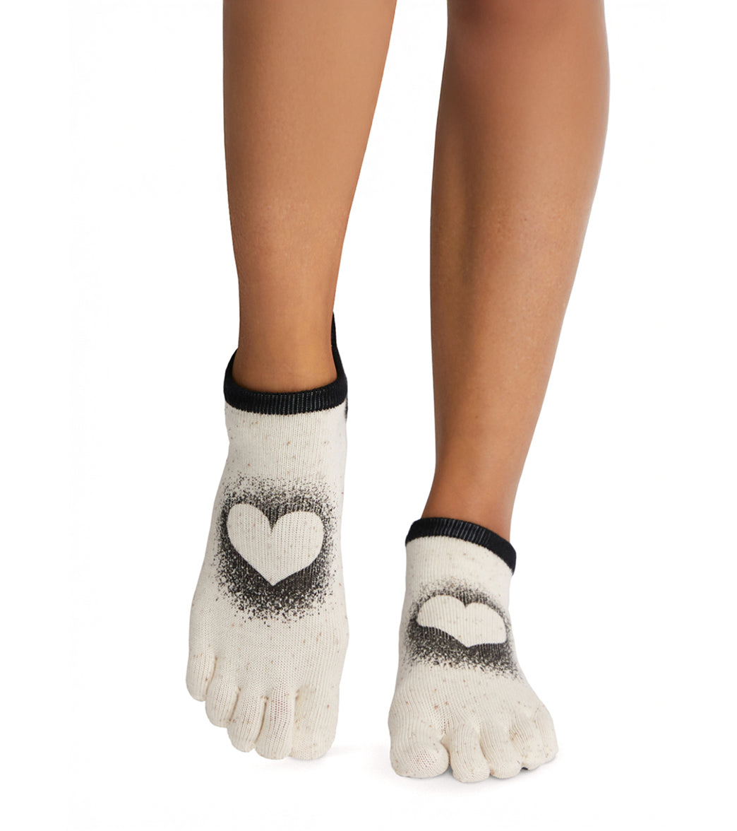 Toesox Grip Full Toe Low Rise Socks