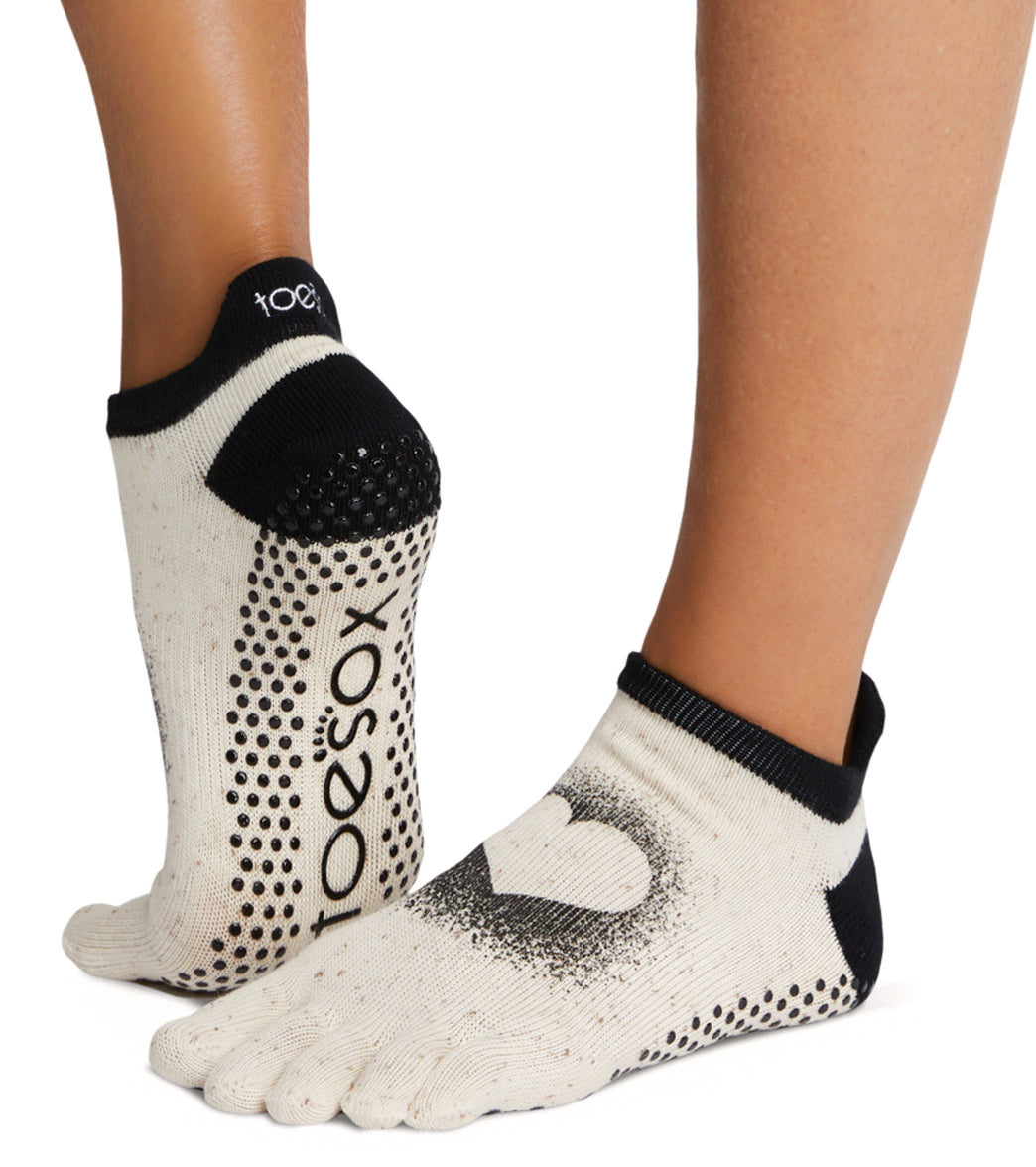 Toesox Grip Full Toe Low Rise Socks
