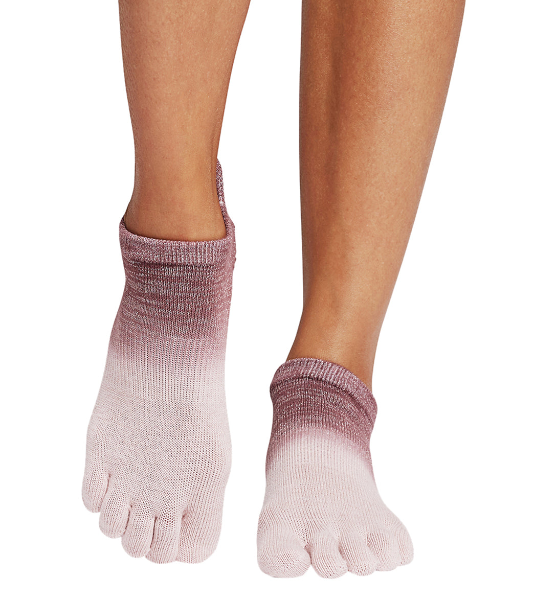 Toesox Grip Full Toe Low Rise Socks