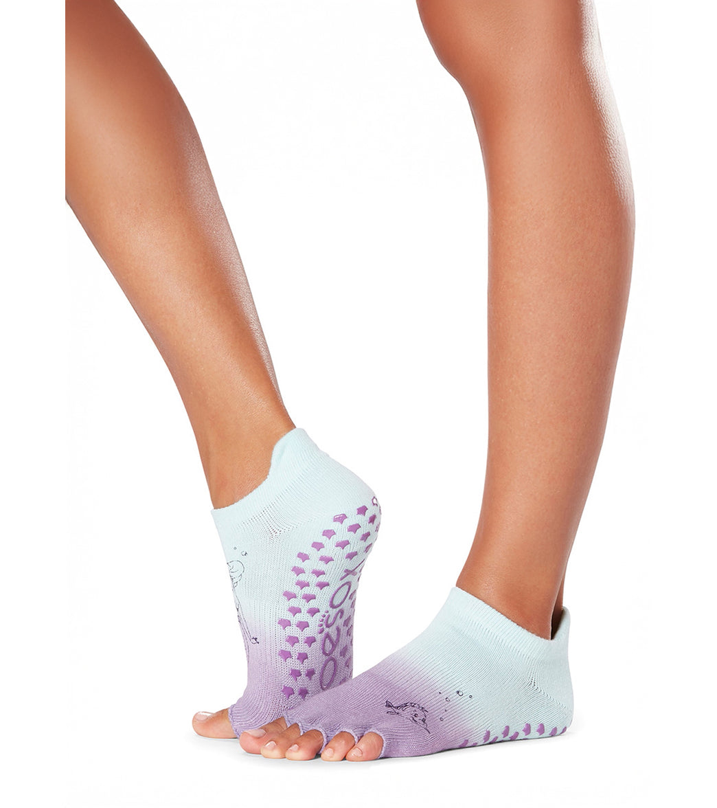 Toesox Grip Half Toe Low Rise Socks