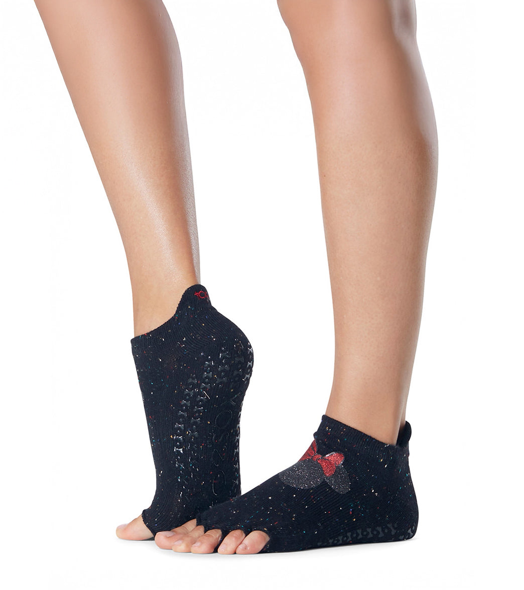 Toesox Grip Half Toe Low Rise Socks