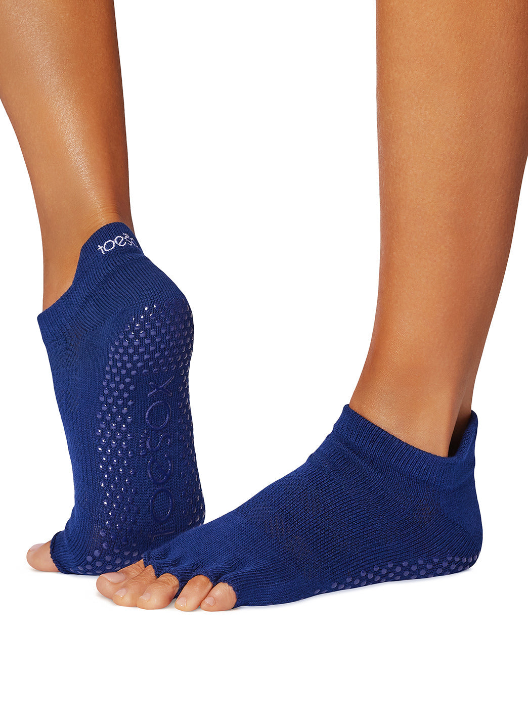 Toesox Grip Half Toe Low Rise Socks