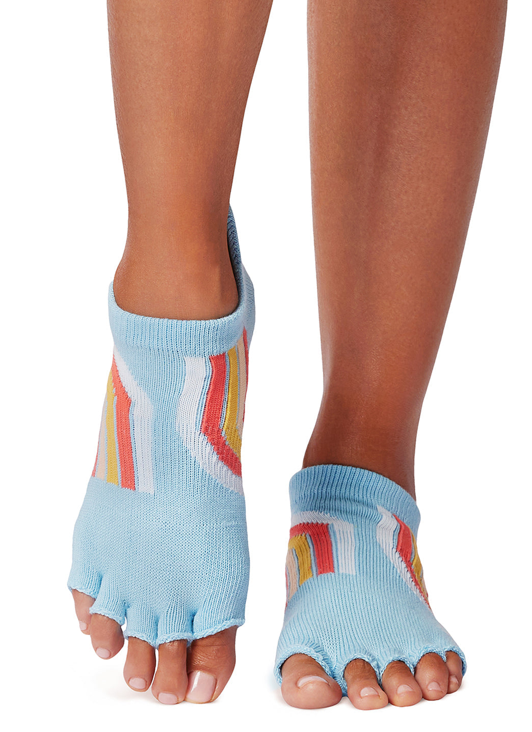 Toesox Grip Half Toe Low Rise Socks