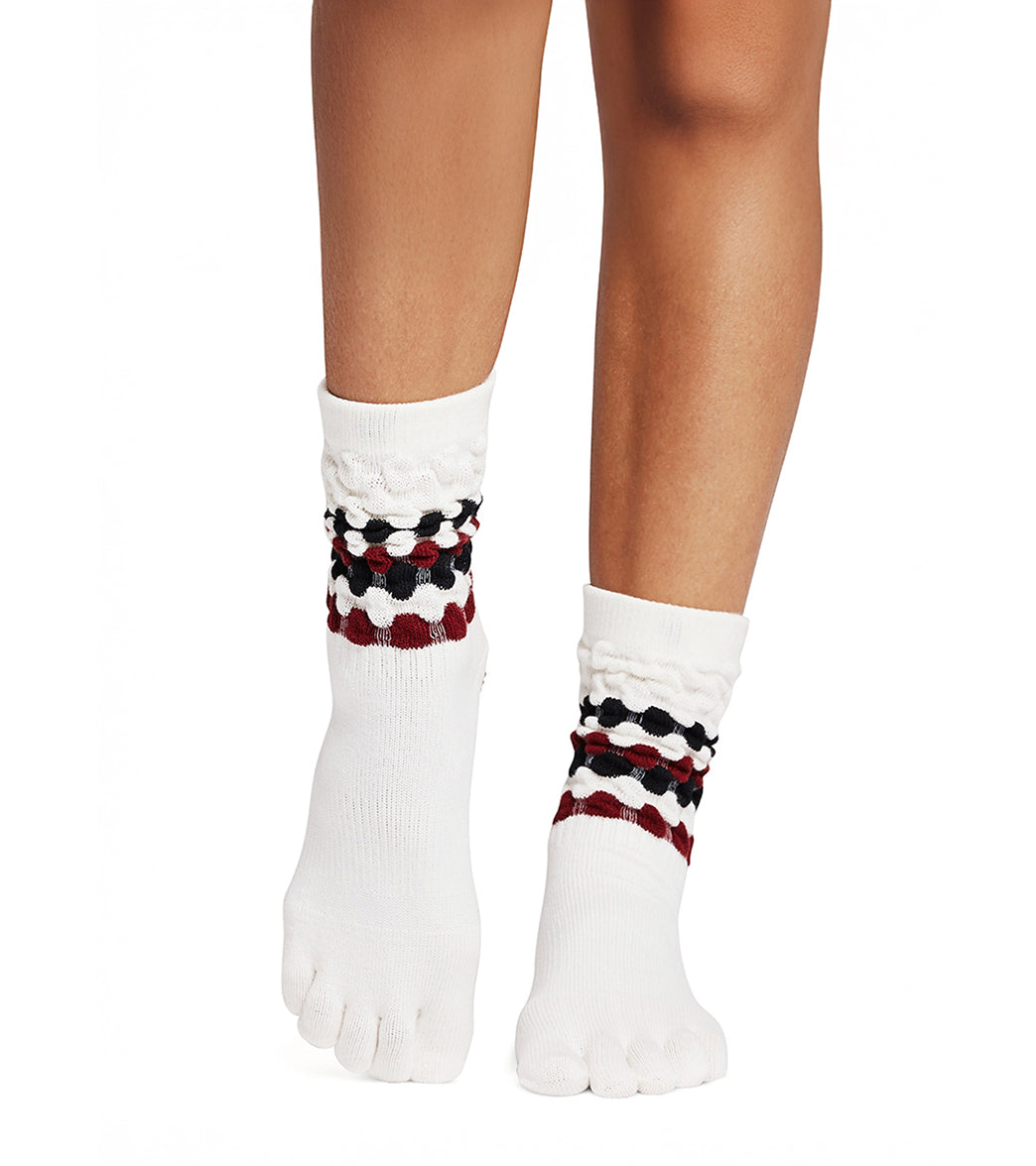 Toesox Crew Full Toe Grip Socks
