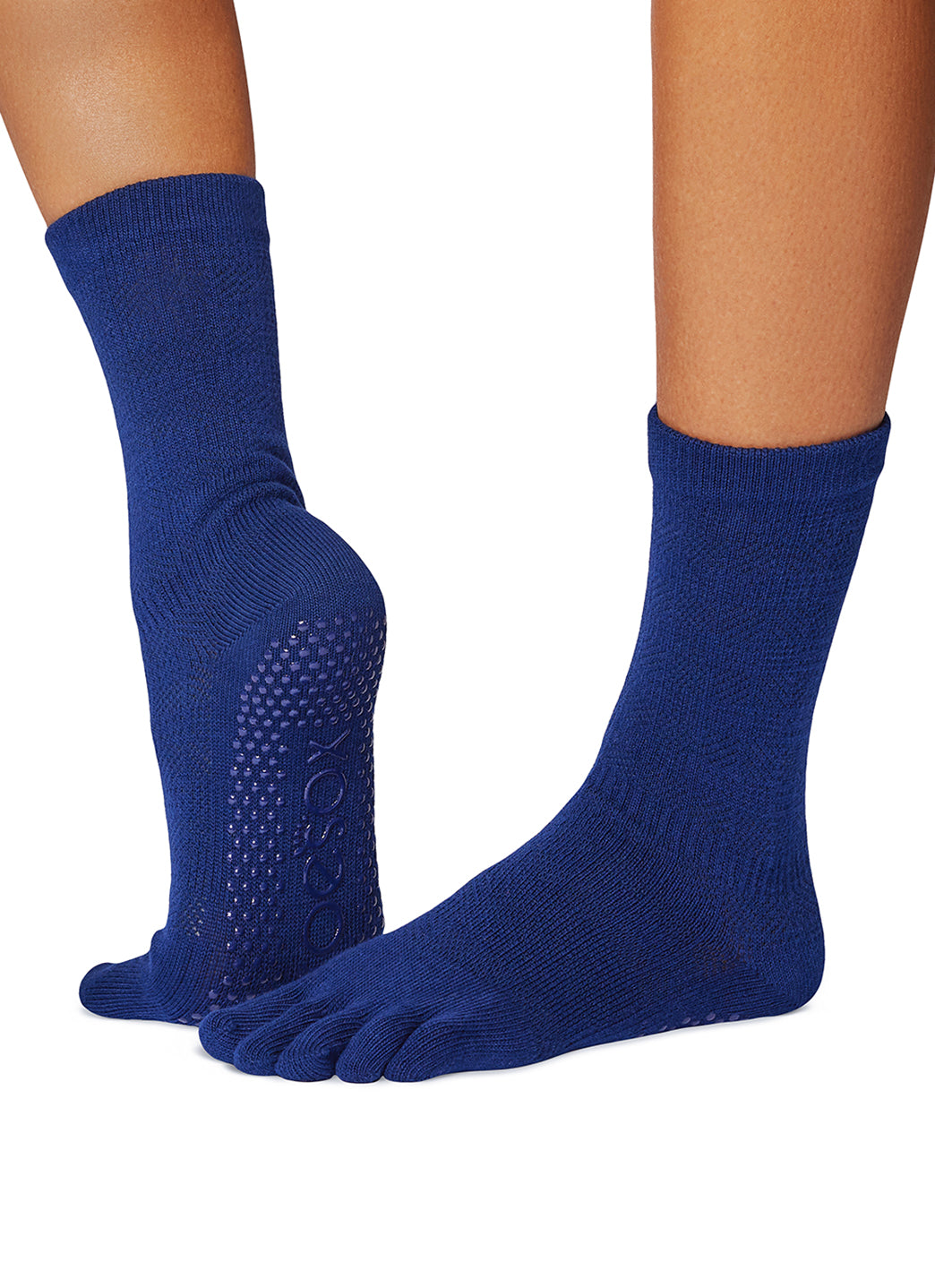 Toesox Crew Full Toe Grip Socks