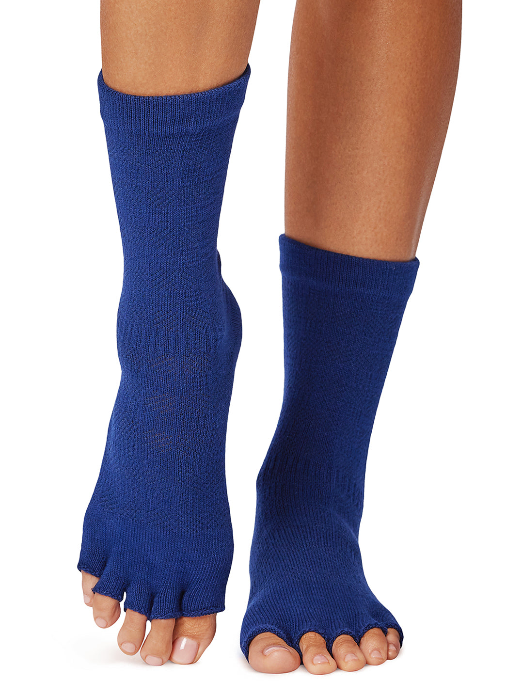 Toesox Crew Half Toe Grip Socks