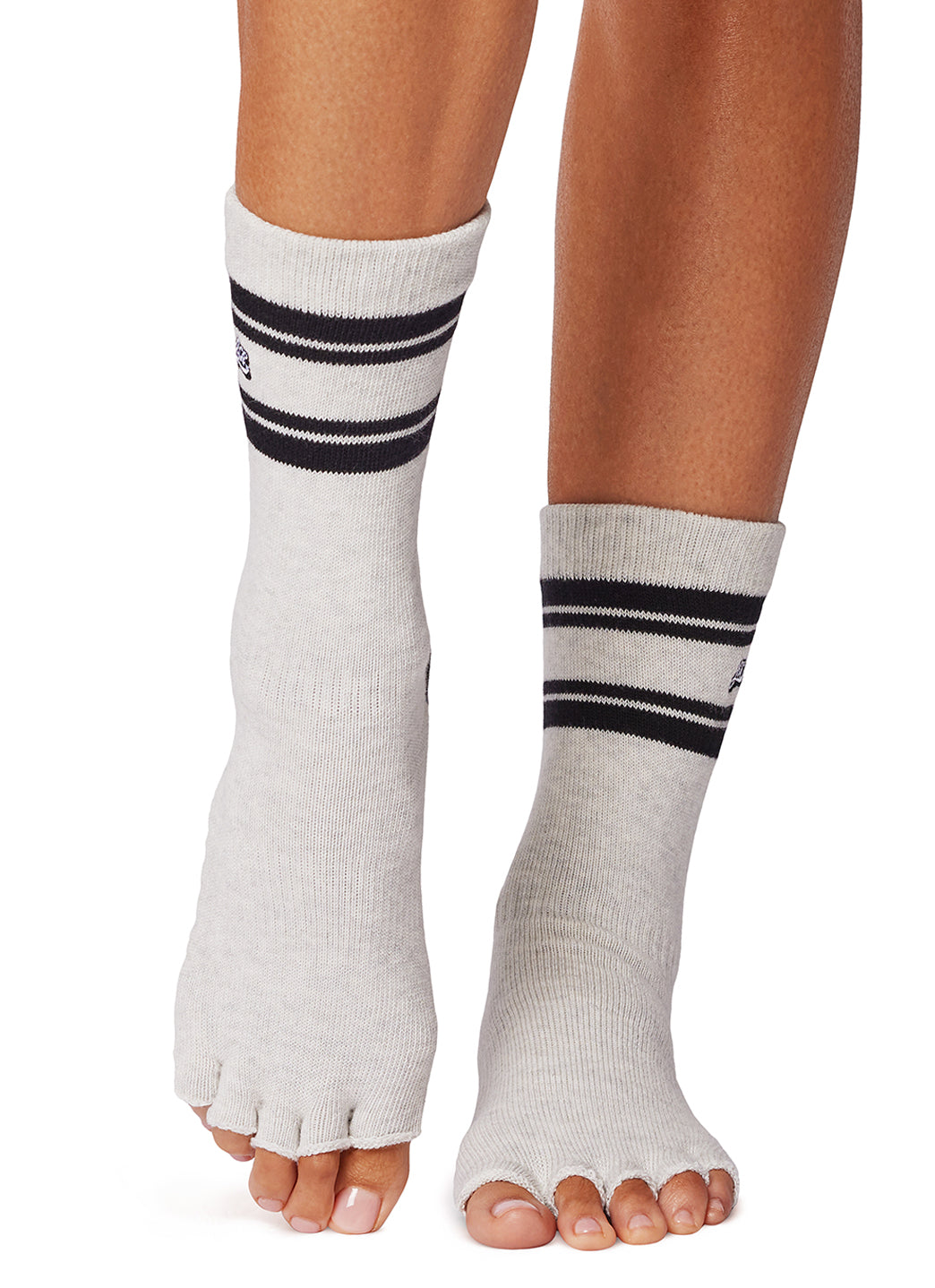 Toesox Crew Half Toe Grip Socks