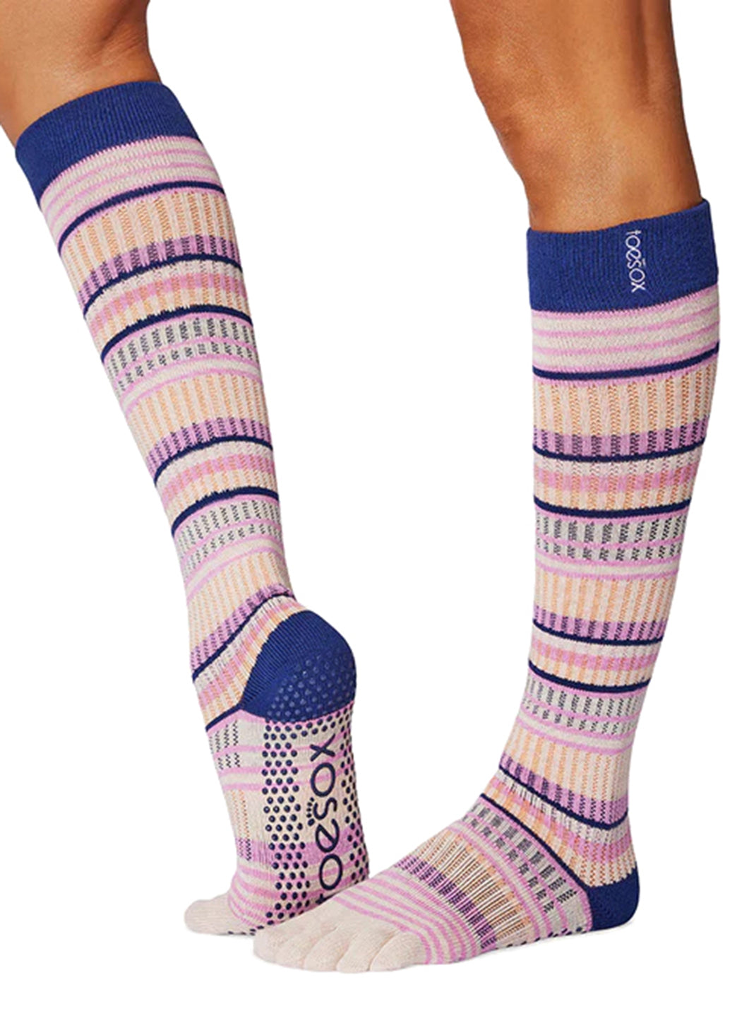 Toesox Scrunch Full Toe Grip Socks