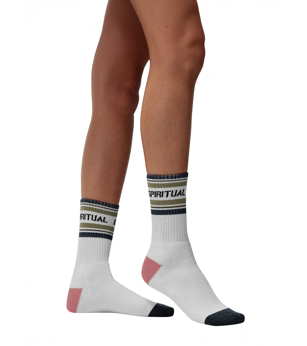 Spiritual Gangster SG Stripe Crew Sock