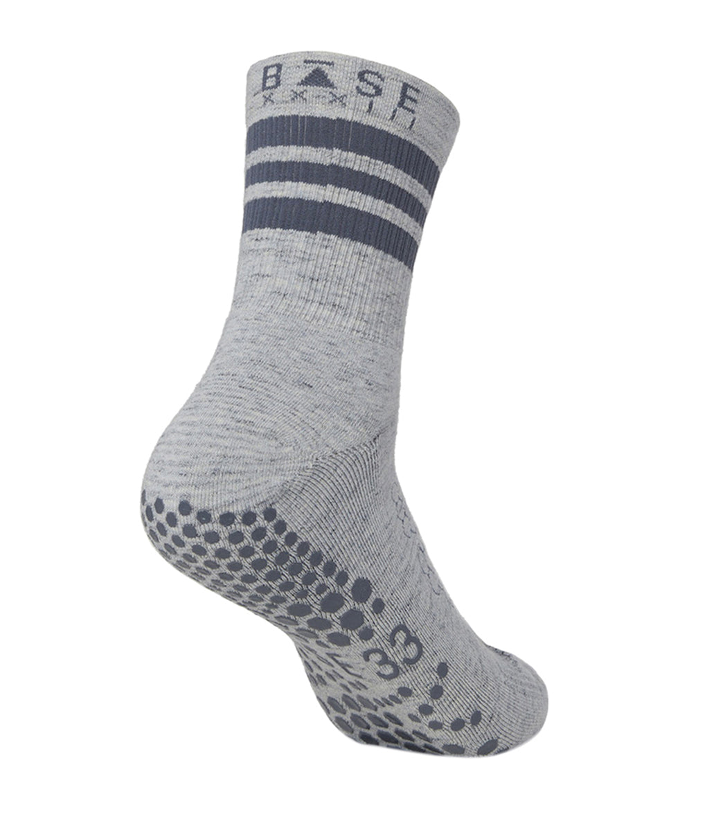BASE 33 Unisex Crew Yoga Grip Socks