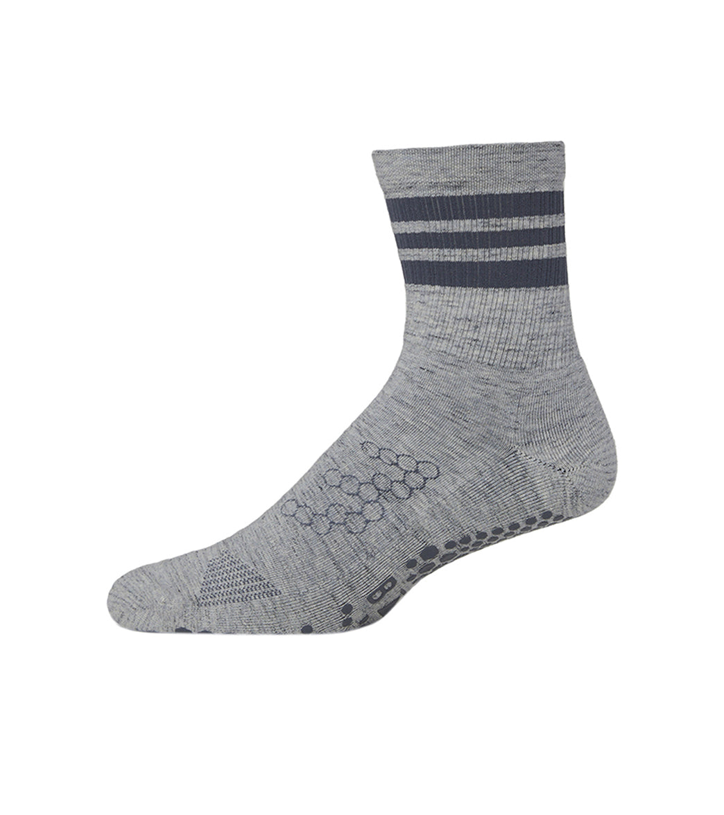 BASE 33 Unisex Crew Yoga Grip Socks