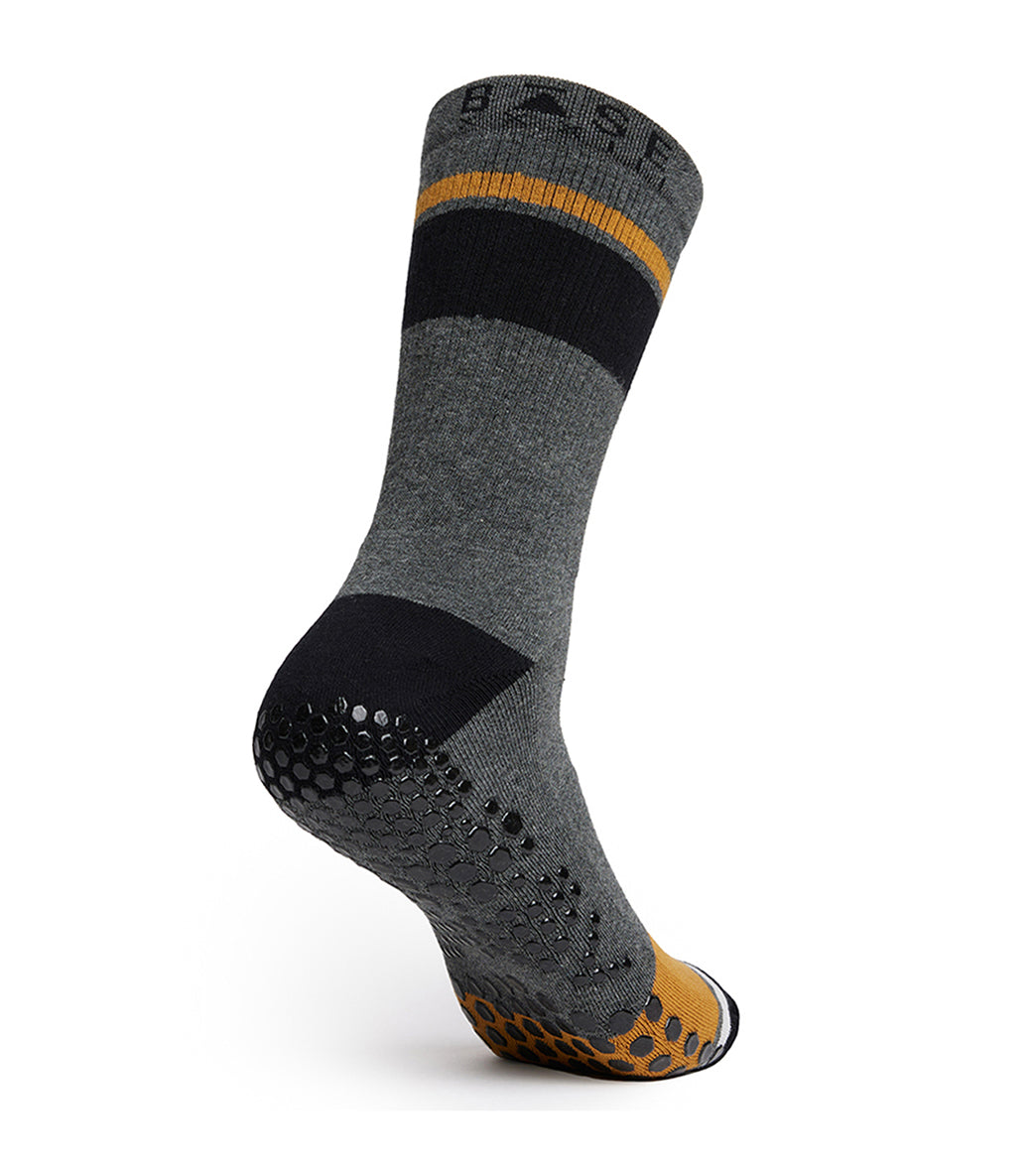 BASE 33 Unisex Crew Yoga Grip Socks