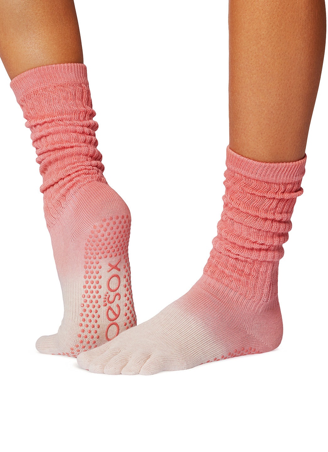 Toesox Slouch Full-Toe Grip Socks