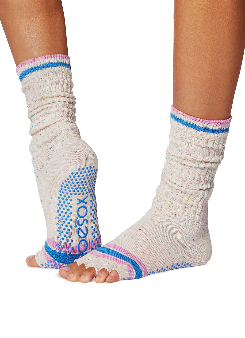 Toesox Slouch Half-Toe Grip Socks