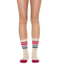 Spiritual Gangster Love Stripe Crew Sock