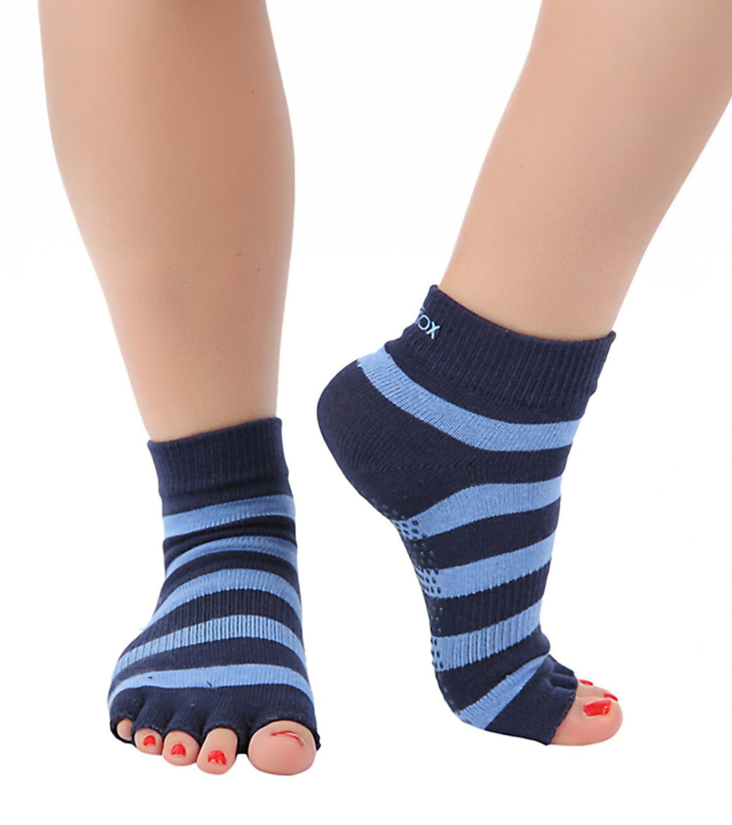 Toesox Ankle Length Half-Toe Yoga Grip Socks