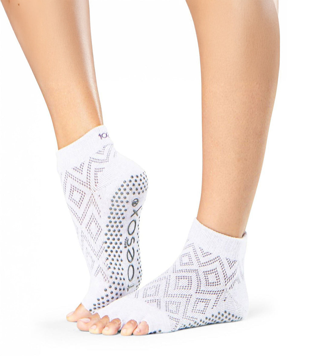Toesox Ankle Length Half-Toe Yoga Grip Socks