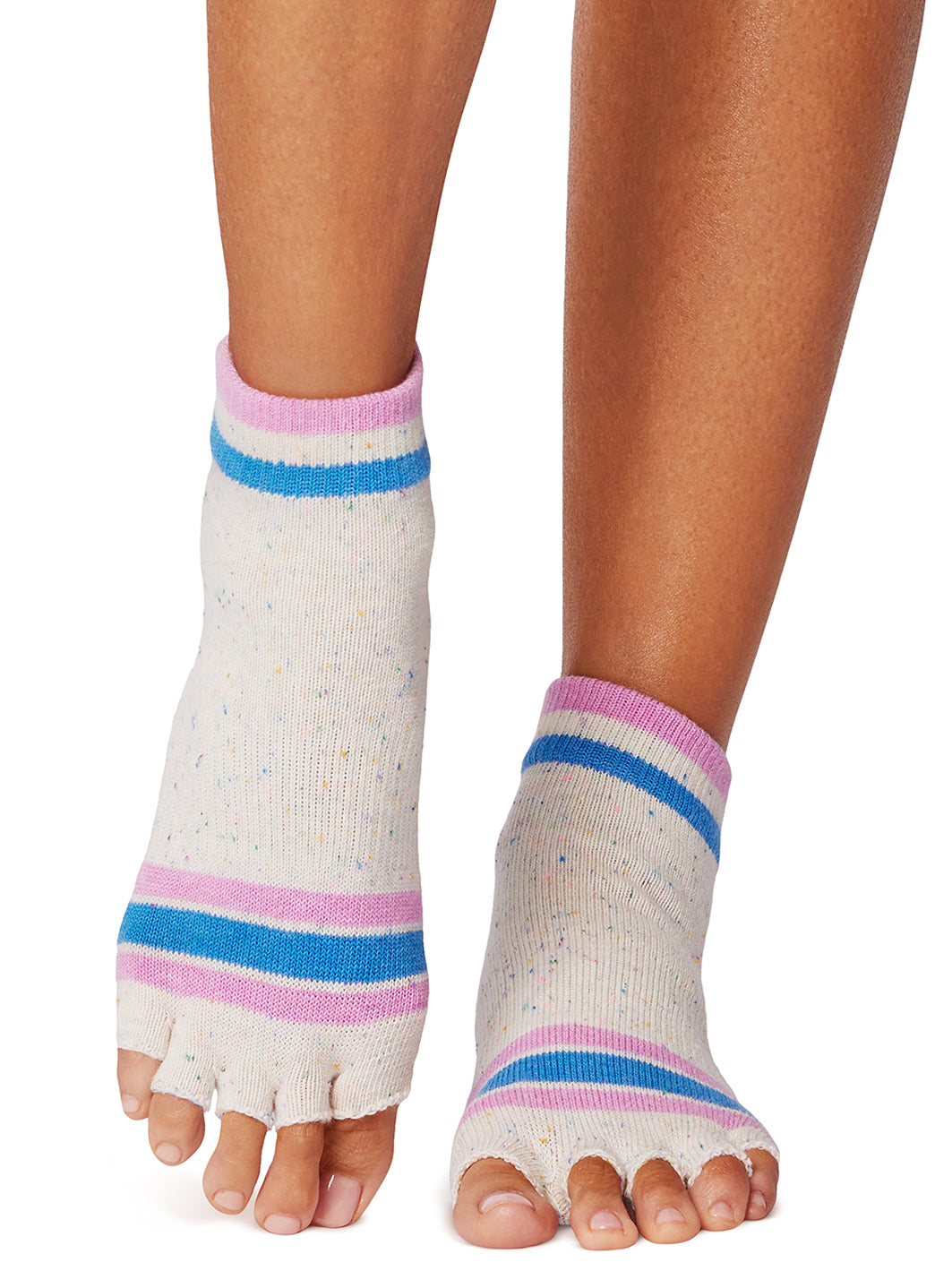 Toesox Ankle Length Half-Toe Yoga Grip Socks