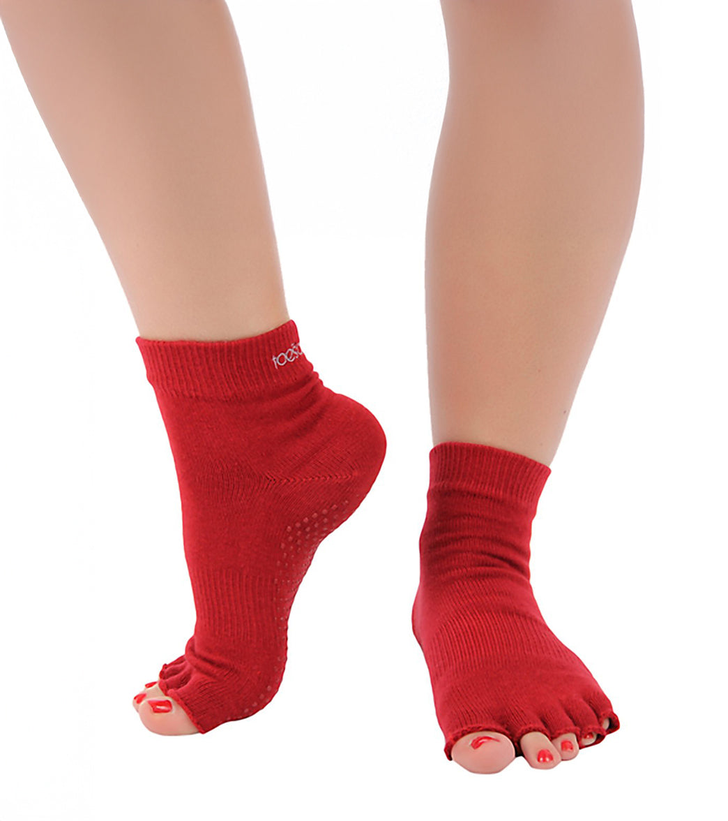 Toesox Ankle Length Half-Toe Yoga Grip Socks